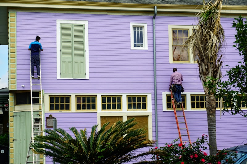 Boiseries et façade après peinture