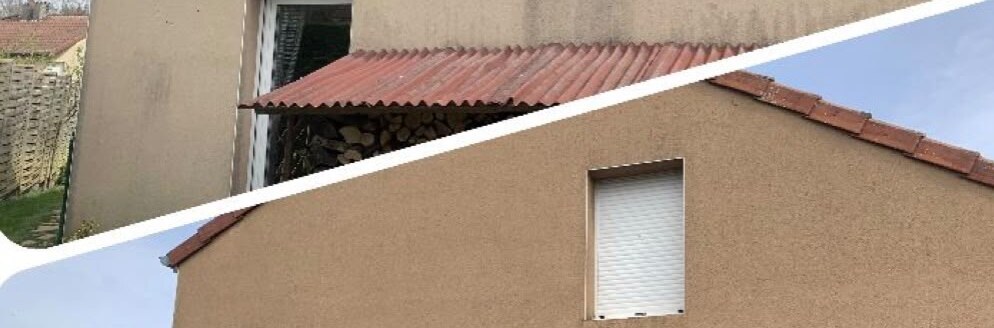 Façade nette après nettoyage, second chantier