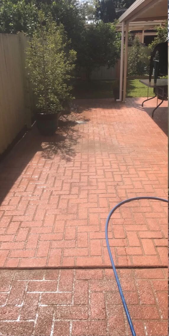 Terrasse nettoyée après intervention